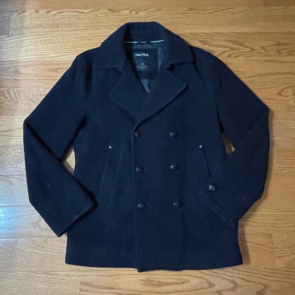 Men’s Nautica Navy Peacoat Jacket - Size Small - Picture 7 of 13
